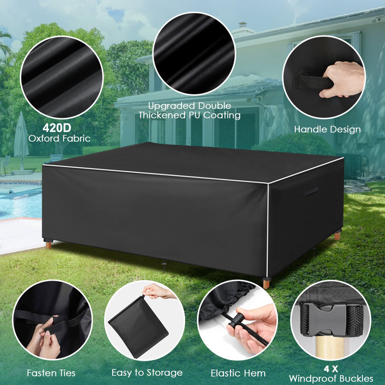 Dakota Fields Patio Dining Set Cover Wayfair.co.uk